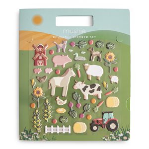 Mushie ​Reusable Sticker Set - Farm